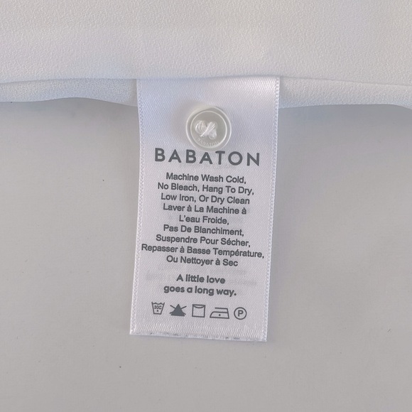 White Aritzia Babaton Ribbed Edwin Sleeveless Tank Blouse - Picture 6 of 8